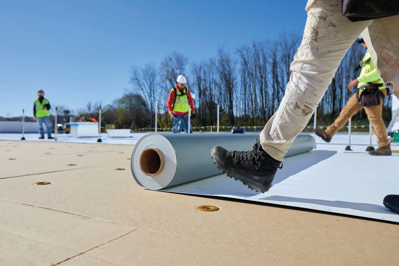 Commercial roofing work in Toledo, OH