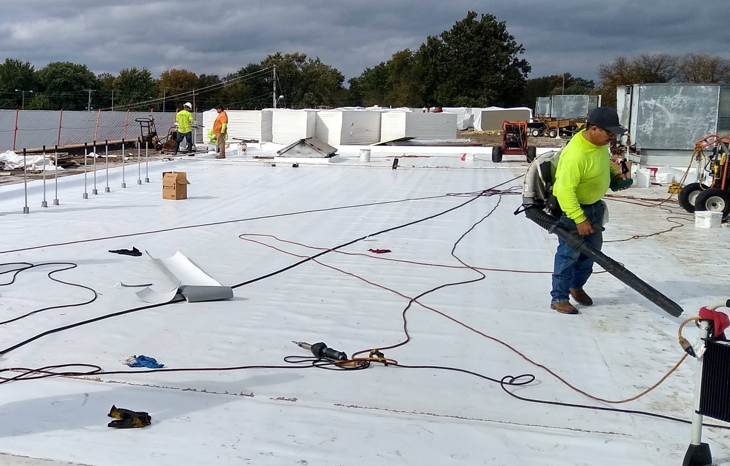 Commercial roofing work in Toledo, OH