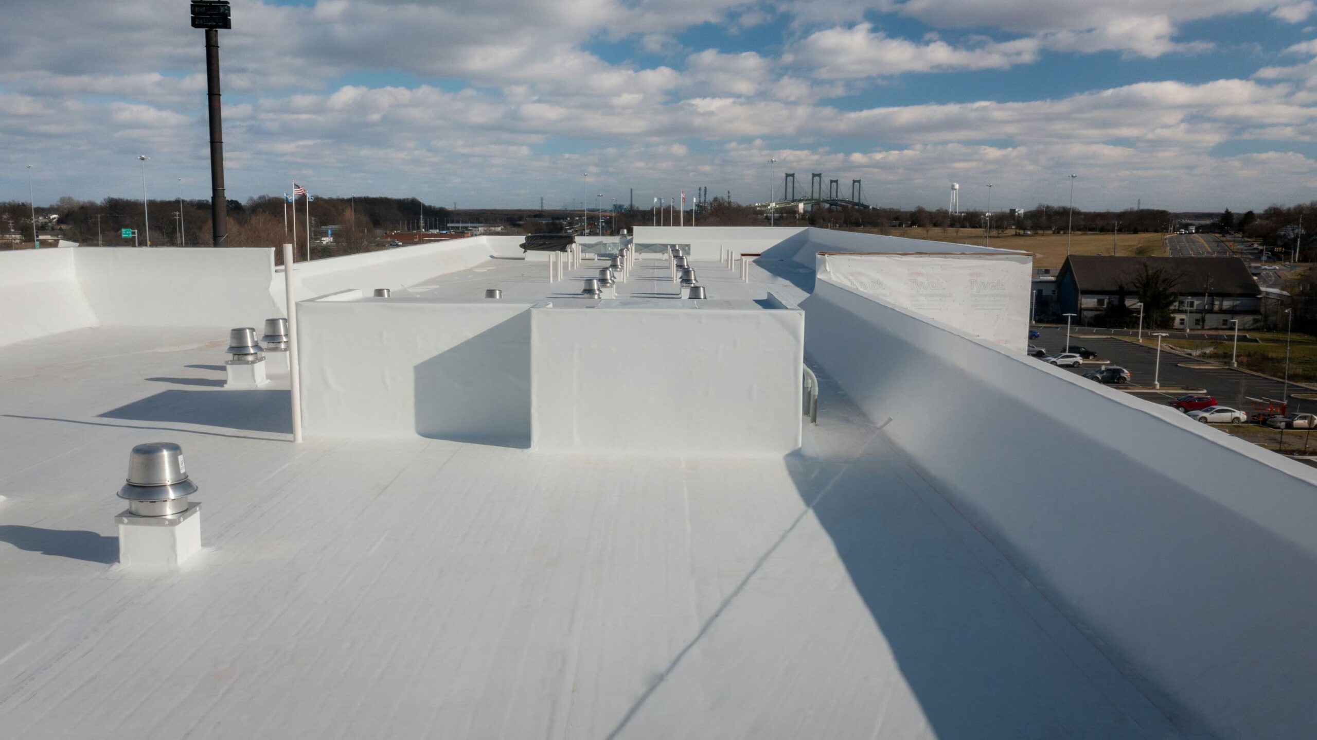 Commercial roofing work in Toledo, OH