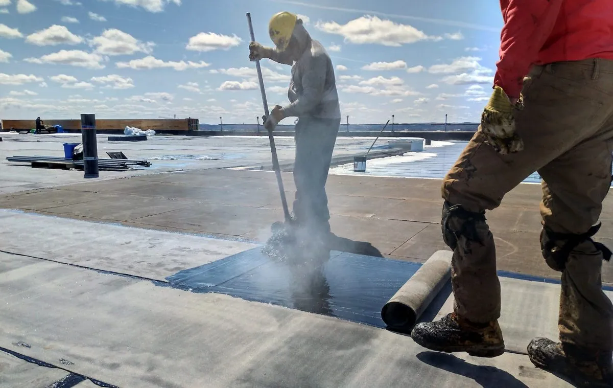 Commercial roofing work in Toledo, OH