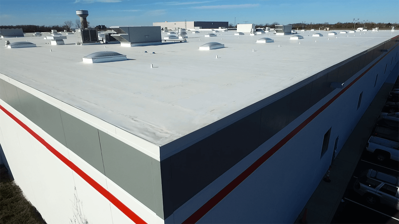 Commercial roofing work in Toledo, OH