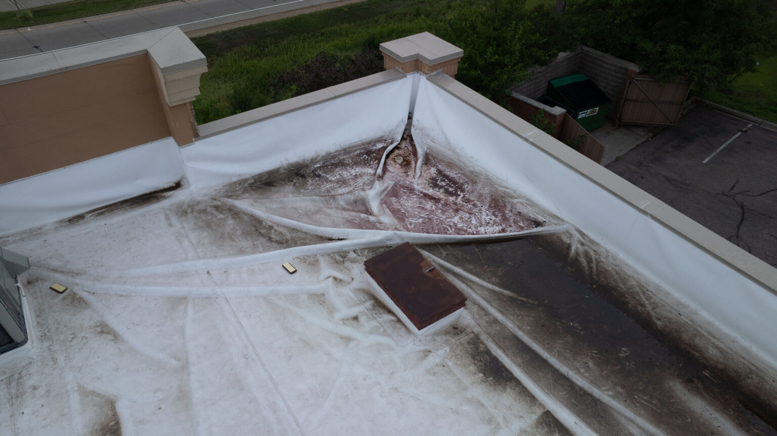 Commercial roofing work in Toledo, OH