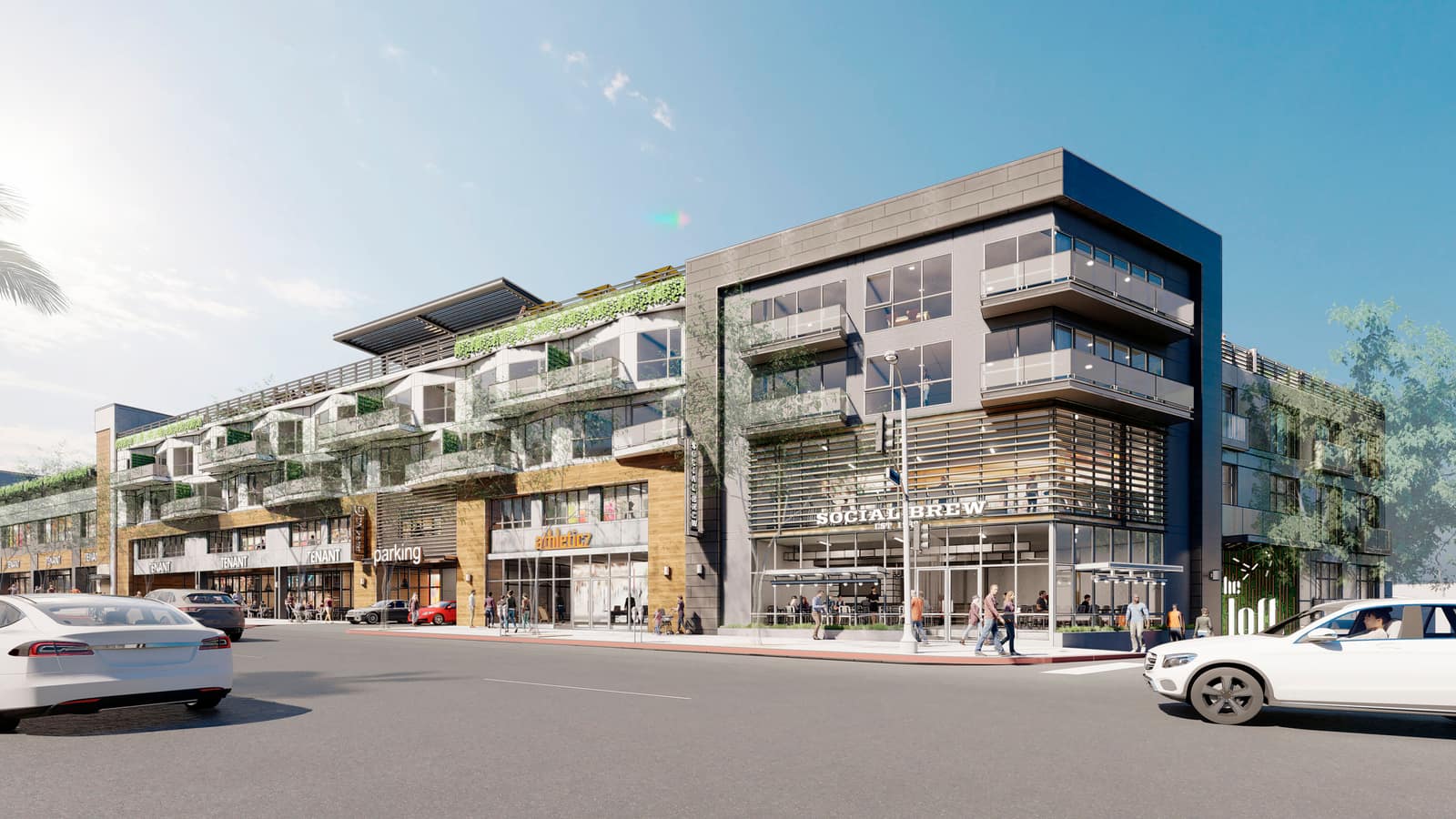 Mixed-Use Development Roofing in